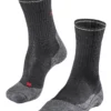 Wandelsokken Falke TK2 Wool Silk Women Anthracite Melange -Schoenen Winkel 1 16356 3080 frontview