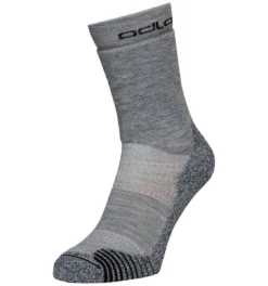 Sok Odlo Crew Active Warm Hiking Grey Melange