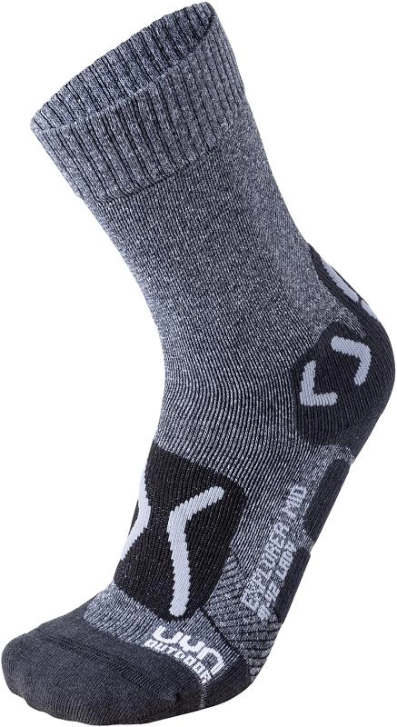Wandelsok Uyn Women Trekking Outdoor Explorer Mid Grey Melange Pearl Grey 3 Wandelsok Uyn Women Trekking Outdoor Explorer Mid Grey Melange Pearl Grey