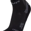 Sokken Uyn Women Run Veloce Black Grey 2 Sokken Uyn Women Run Veloce Black Grey -Schoenen Winkel 1 s100064 b052 front
