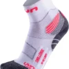Sokken Uyn Women Run Trail Challenge White Coral Fluo -Schoenen Winkel 1 s100075 w311 front