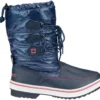 Snowboot Winter-Grip Women Glossed Trotter II Marine Fluorroze Beige -Schoenen Winkel 1133 MRB