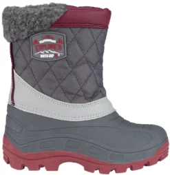 Snowboot Winter-Grip Northern Peak Antraciet Grijs Bordeaux