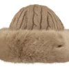Muts Barts Fur Cable Bandhat Light Brown -Schoenen Winkel 1630 fur cable bandhat 24 5