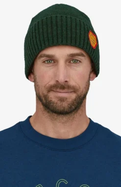Muts Patagonia Brodeo Beanie Clean Climb Patch Pinyon Green -Schoenen Winkel 29206 CCPI 2