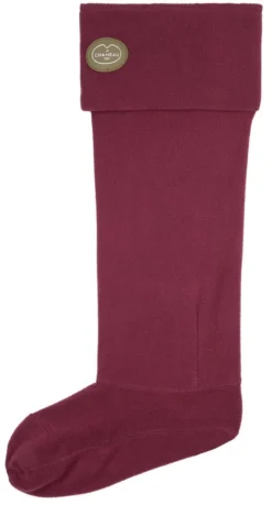 Laarzensok Le Chameau Fleece Liners Cherry