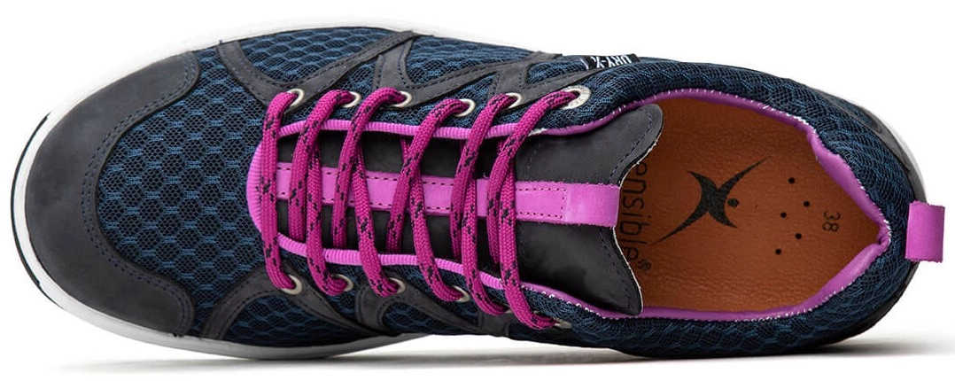 Wandelschoen Xsensible Stretchwalker Women Stockholm Navy / Lila 6 Wandelschoen Xsensible Stretchwalker Women Stockholm Navy / Lila - Afbeelding 4