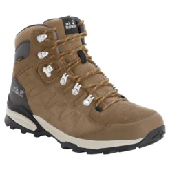 Wandelschoen Jack Wolfskin Women Refugio Texapore Mid Brown Apricot