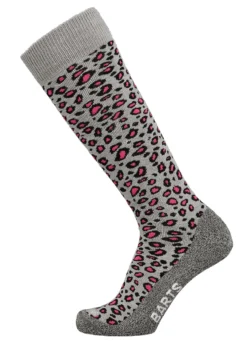 Skisokken Barts Unisex Animal Print Heather Grey