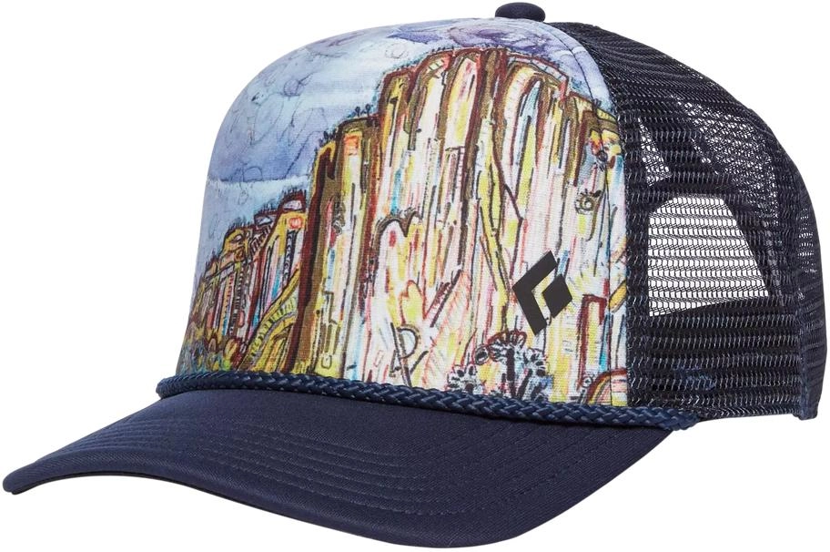 Pet Black Diamond Flat Bill Trucker Hat El Cap 3 Pet Black Diamond Flat Bill Trucker Hat El Cap