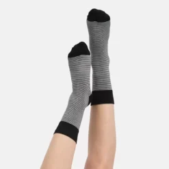 Sokken Bamboo Basics Beau Black Stripe Black (3-Delig) -Schoenen Winkel 8 Beau 00420small20stripe204