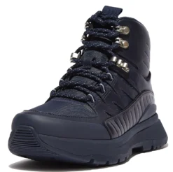 FitFlop Women Neo-D-Hyker Boots Leather-Mix Midnight Navy Mix -Schoenen Winkel FG8 751 01 1