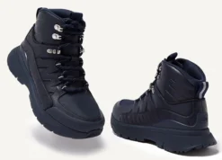 FitFlop Women Neo-D-Hyker Boots Leather-Mix Midnight Navy Mix -Schoenen Winkel FG8 751 71 1