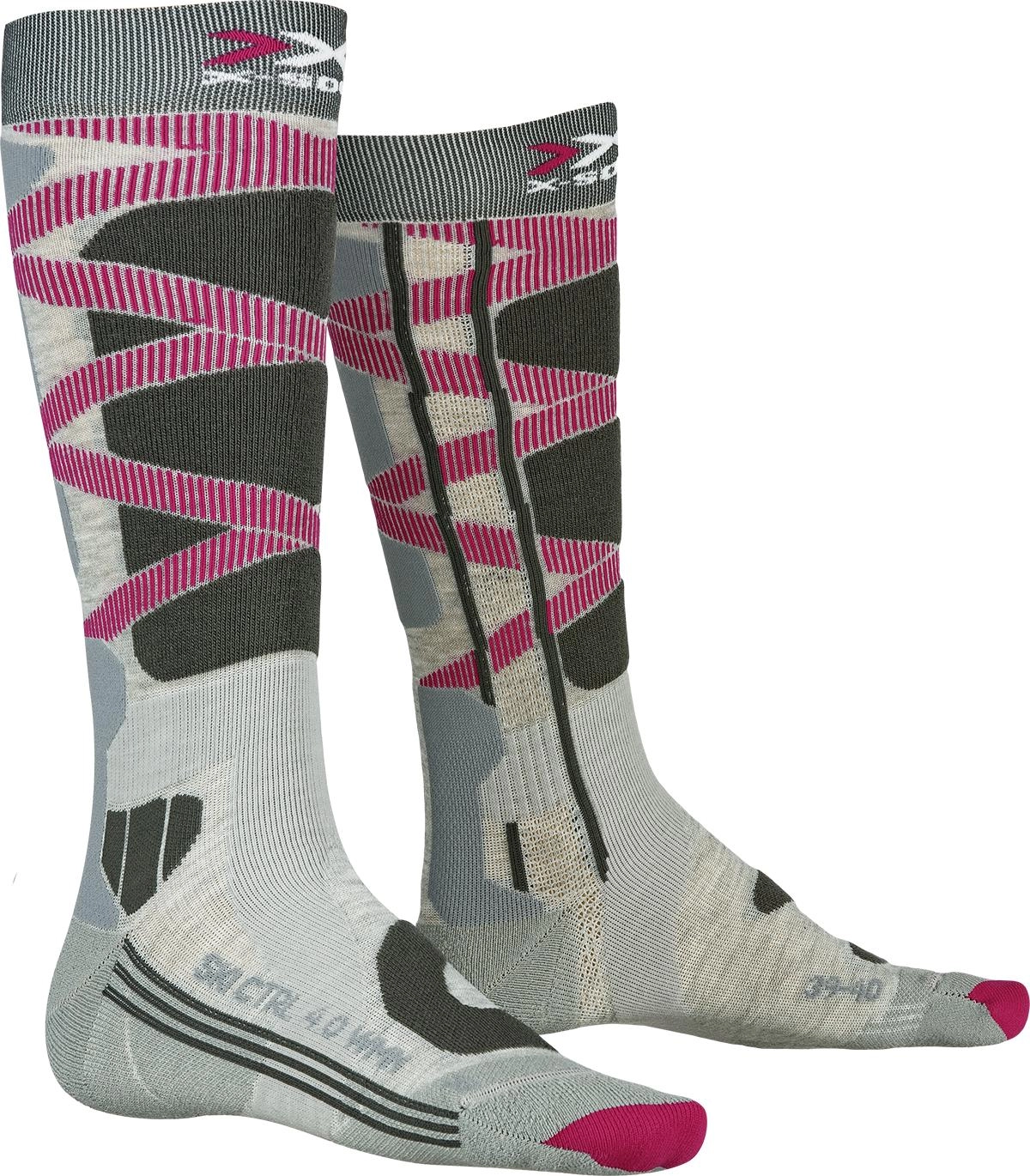 Skisok X-Socks Women Ski Control 4.0 W Grey Charcoal 3 Skisok X-Socks Women Ski Control 4.0 W Grey Charcoal