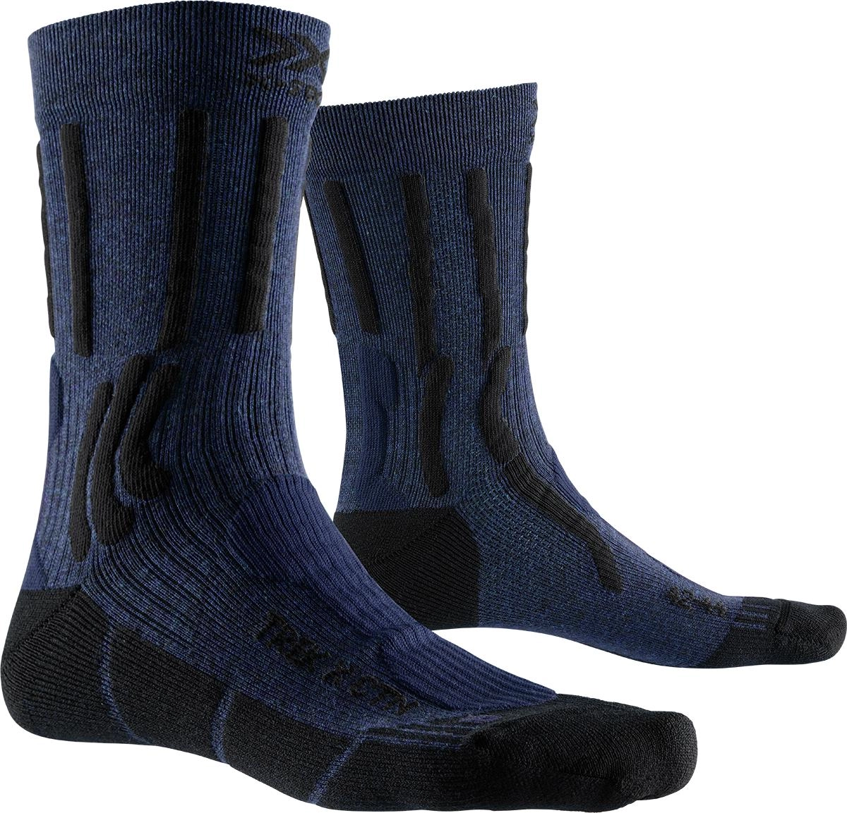 Wandelsok X-Socks Trek X CTN Blue Black 3 Wandelsok X-Socks Trek X CTN Blue Black