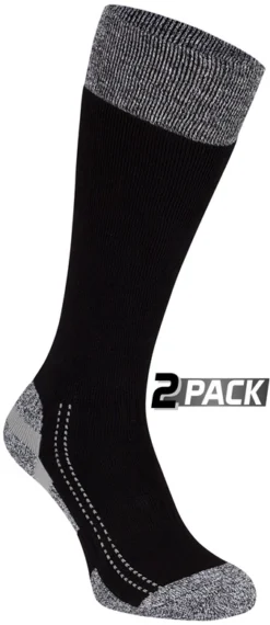 Sok Starling Winterkousen Silver Star Zwart/Grijs (2 Pack)