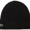 Muts Lacoste Unisex RB0001 Black 1 Muts Lacoste Unisex RB0001 Black -Schoenen Winkel muts lacoste unisex rb0001 black