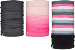 Sjaal Avento Kids Colsjaal Set Junior 3 St Active Roze/Antraciet