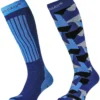 Skisok Poederbaas Women Sport Performance Blue Army Print -Schoenen Winkel ski sokken11 4 9